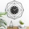 Glitzhome&#xAE; 24&#x22; Modern Metal Black &#x26; Golden Octagon Design Wall Clock
